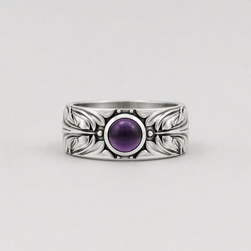 Court Filigree Ring – Amethyst | Sterling Silver