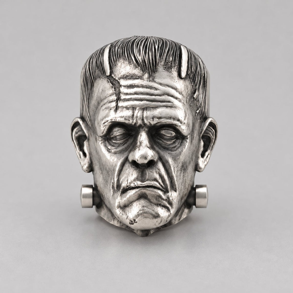 Frankenstein’s Monster Ring – Sterling Silver - BeckonJewel