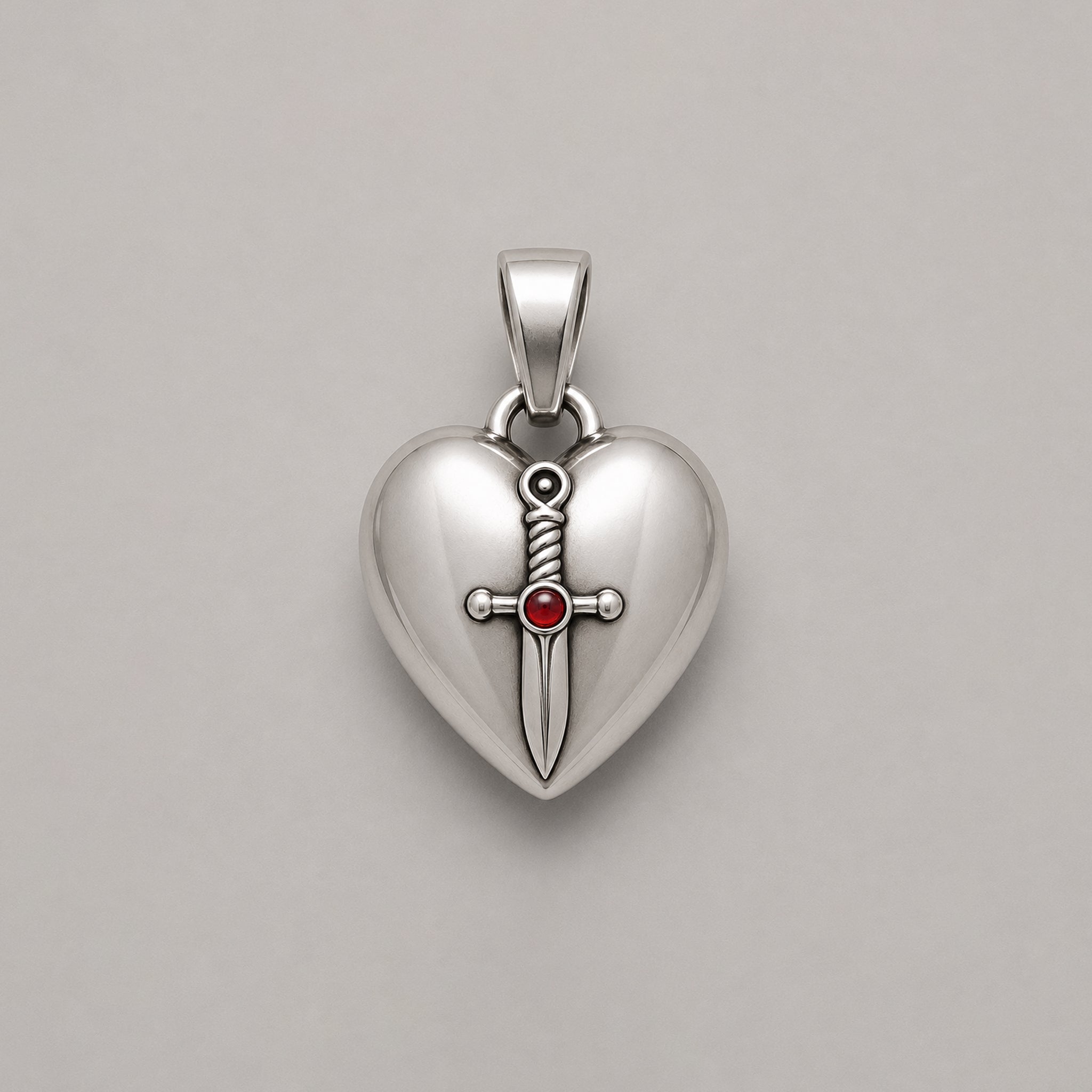 THE LOVE CUTS DEEP PENDANT – STERLING SILVER