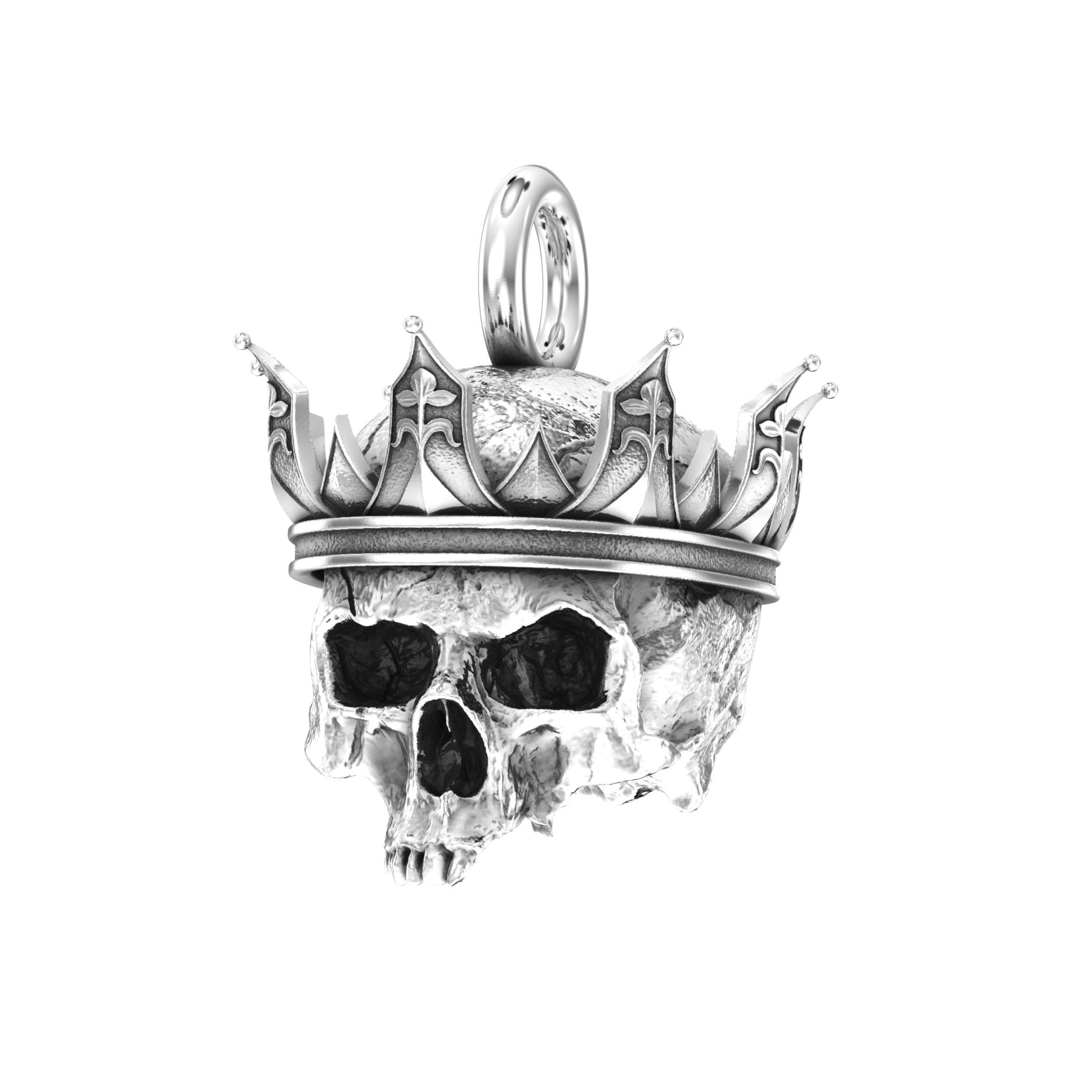 Jester Skull Pendant | Handcrafted Solid Sterling Silver - BeckonJewel