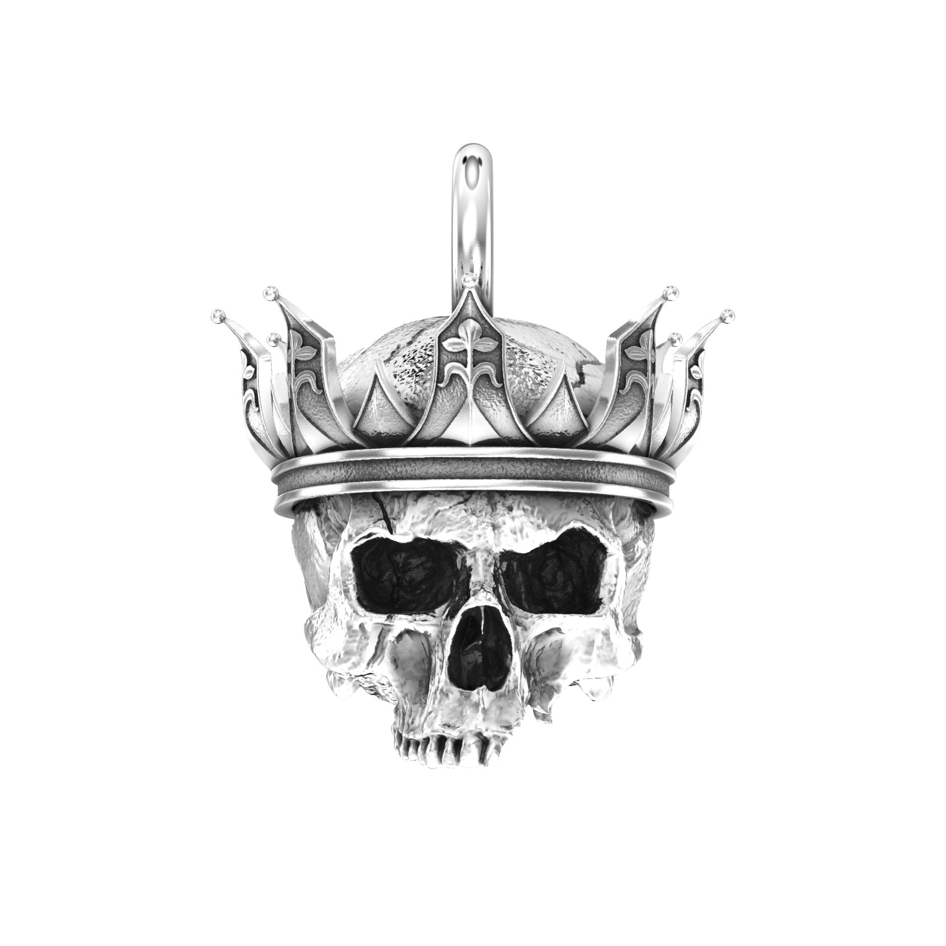 Jester Skull Pendant | Handcrafted Solid Sterling Silver - BeckonJewel