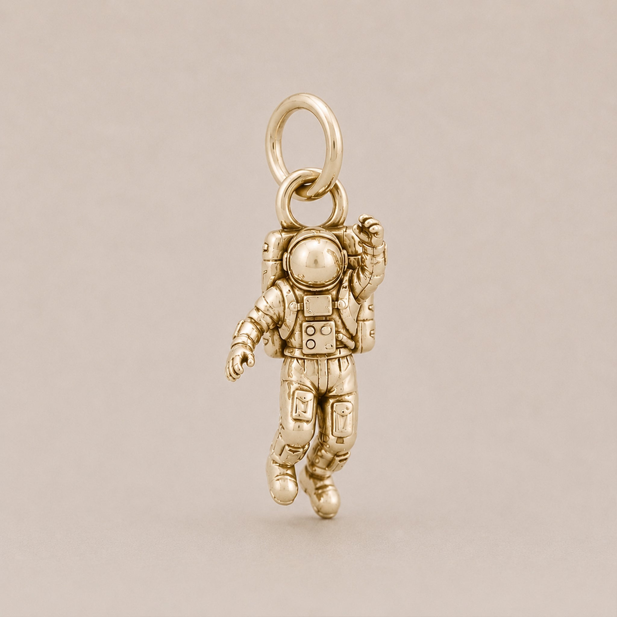 Spaceman Pendant | 9ct Yellow Gold - BeckonJewel