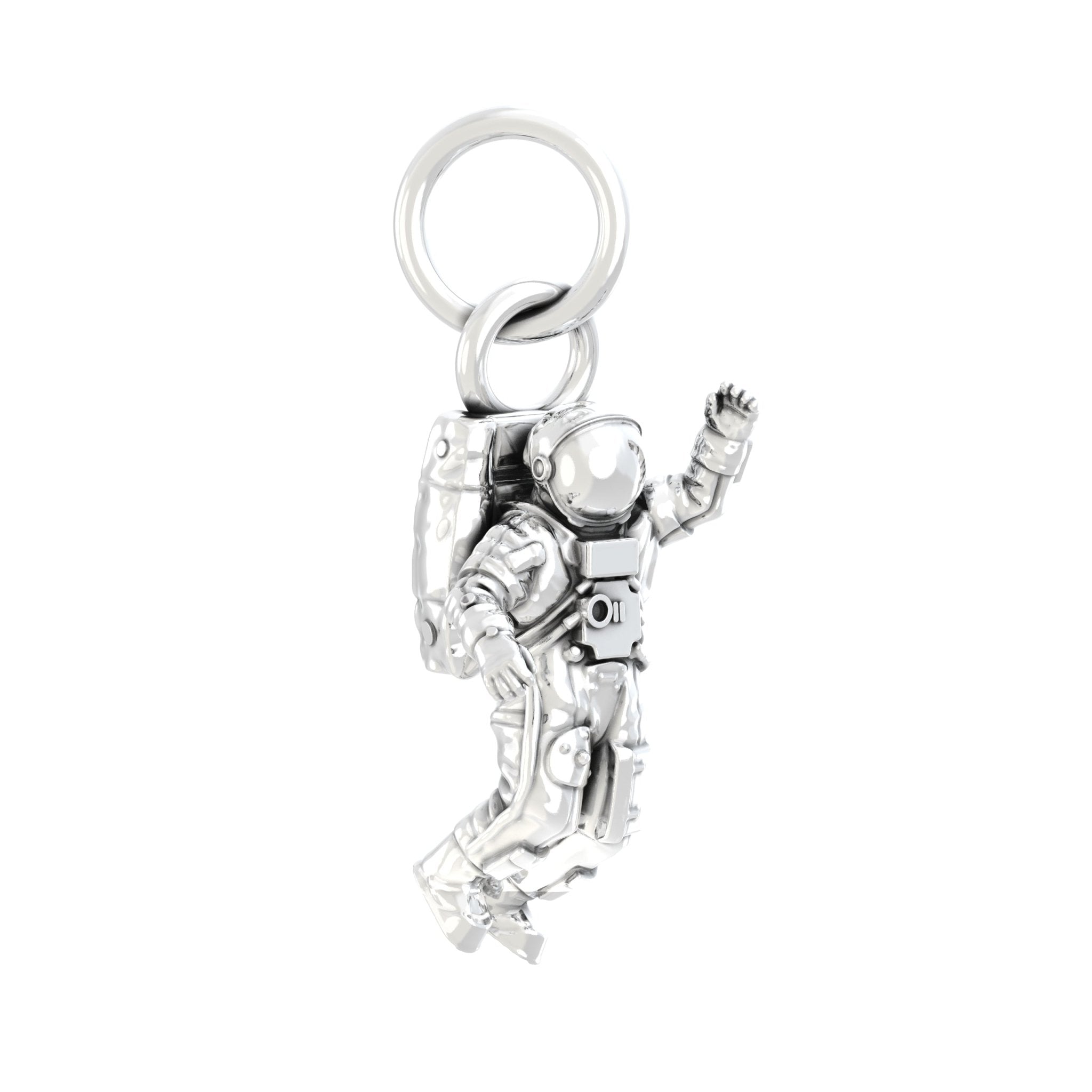Spaceman Pendant | Sterling Silver - BeckonJewel