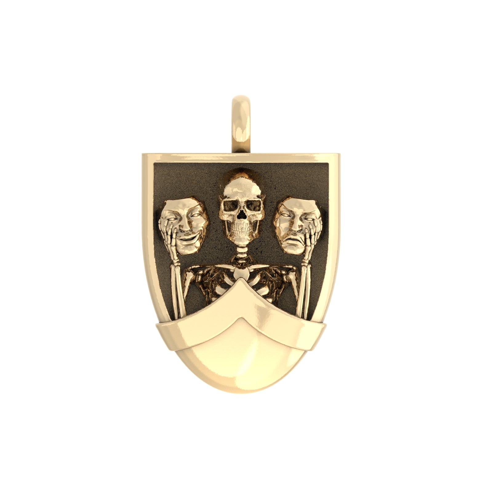 The Duality Pendant - 9ct Yellow gold - BeckonJewel