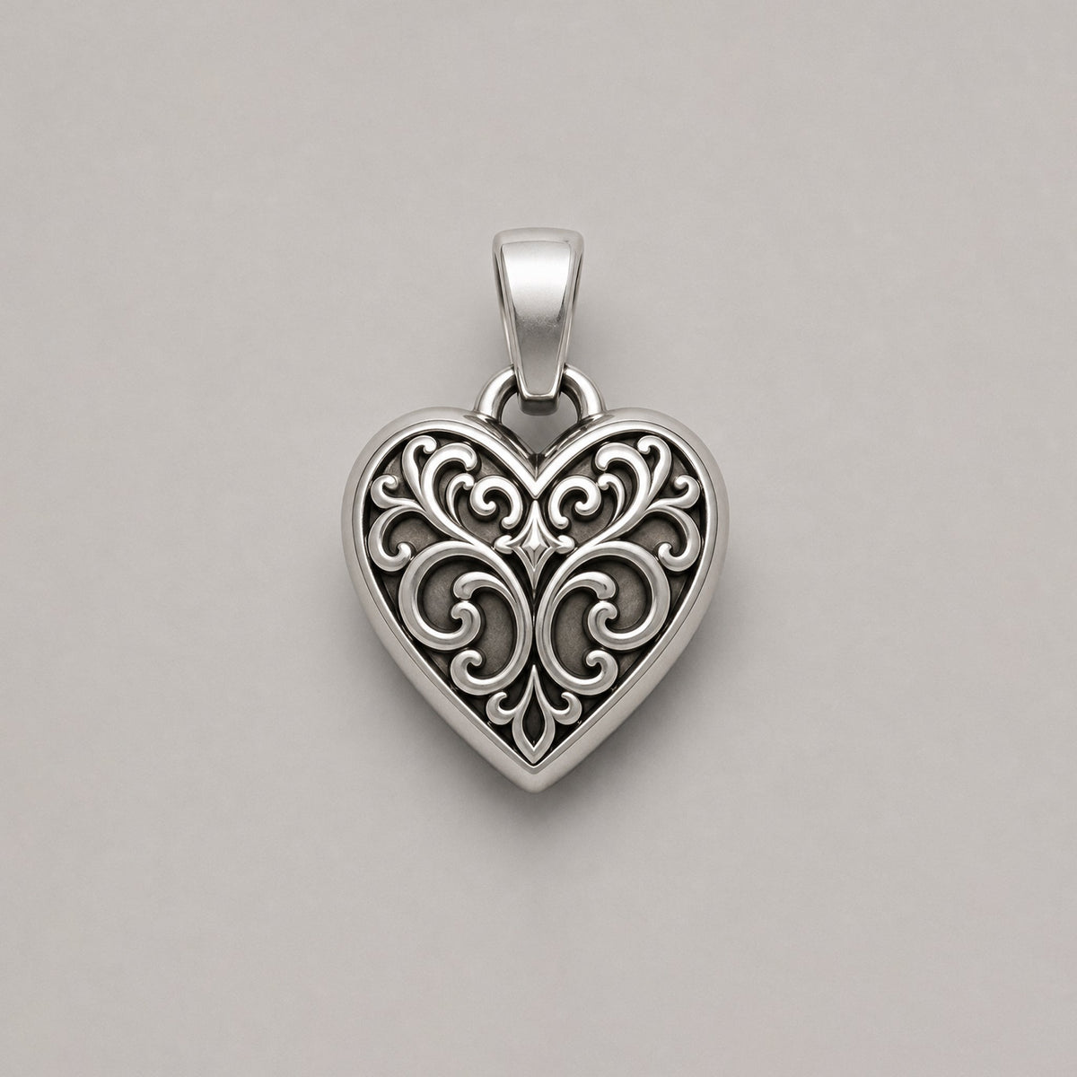 THE FILIGREE HEART PENDANT – STERLING SILVER - BeckonJewel