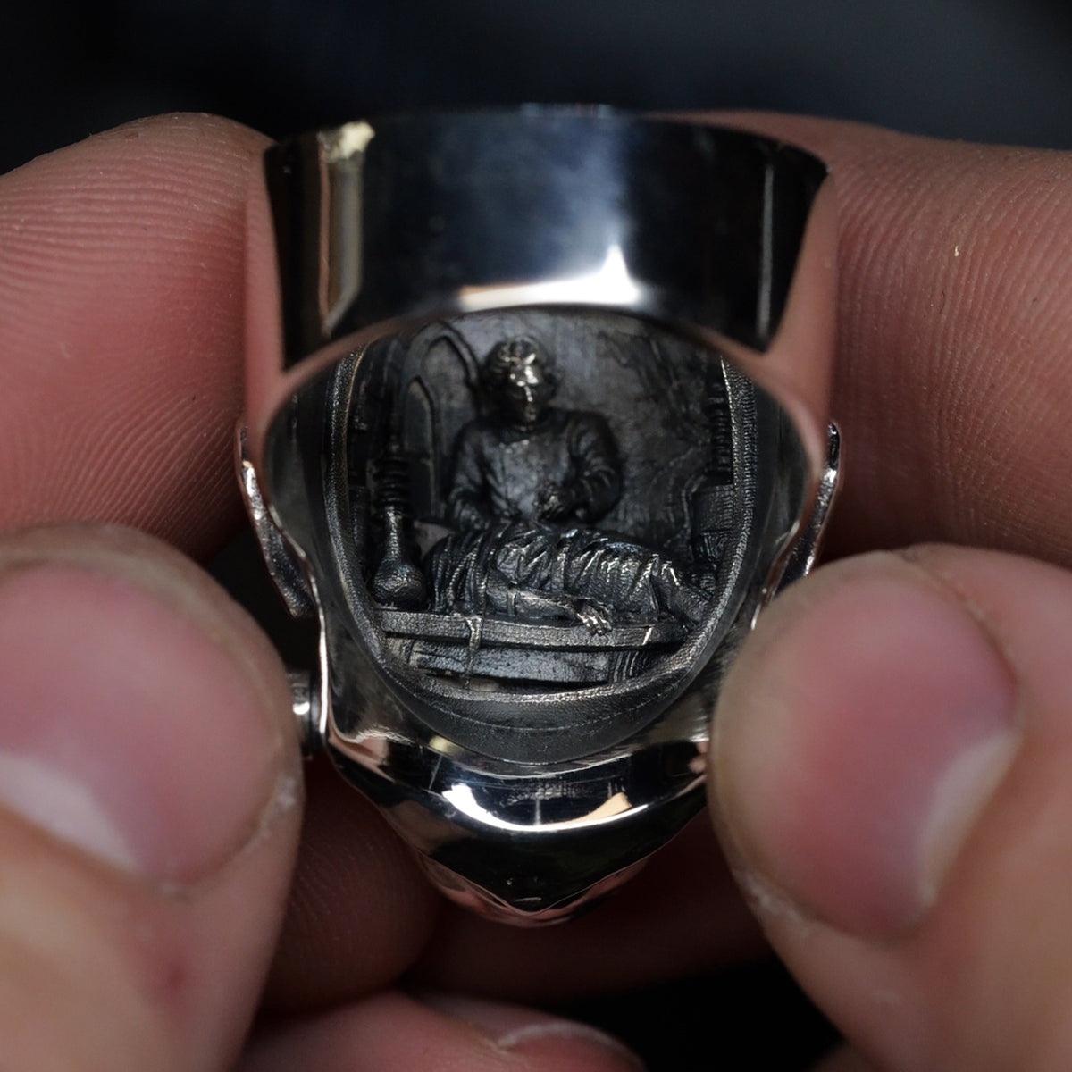 Frankenstein’s Monster Ring – Sterling Silver