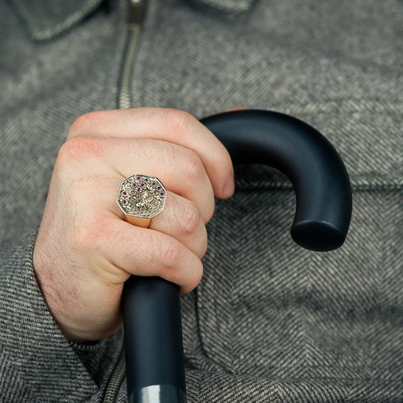 Gold Honeycomb Bee Ring by BeckonJewel – handcrafted UK jewellery inspired by nature, artistry and design