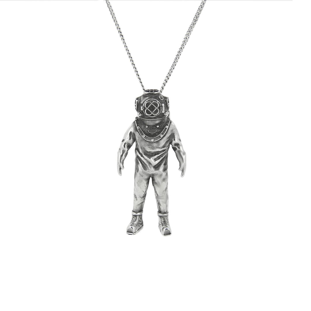 Aquatic Man Pendant - 925 Silver - BeckonJewel