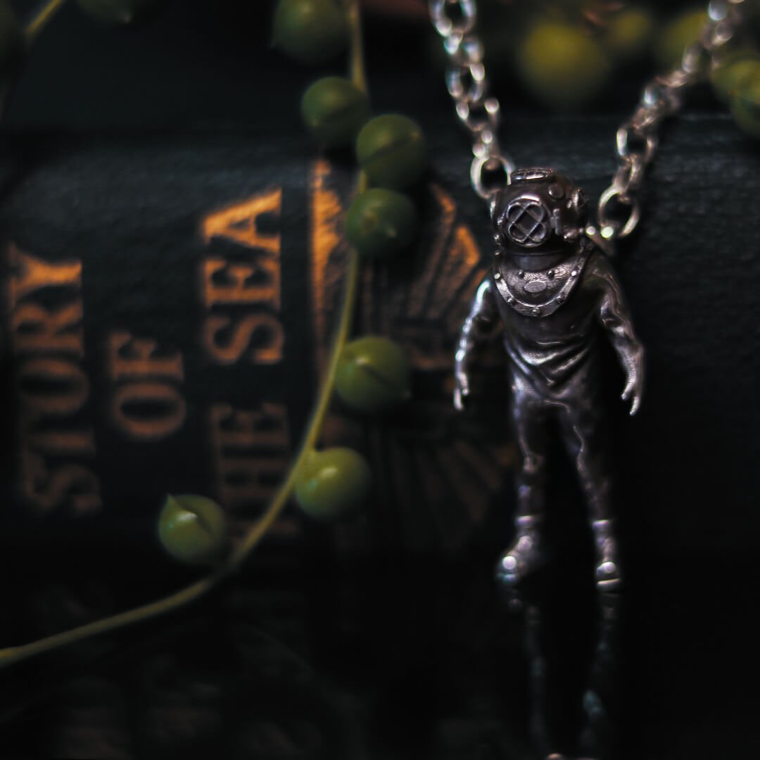 Aquatic Man Pendant | Sterling Silver - BeckonJewel