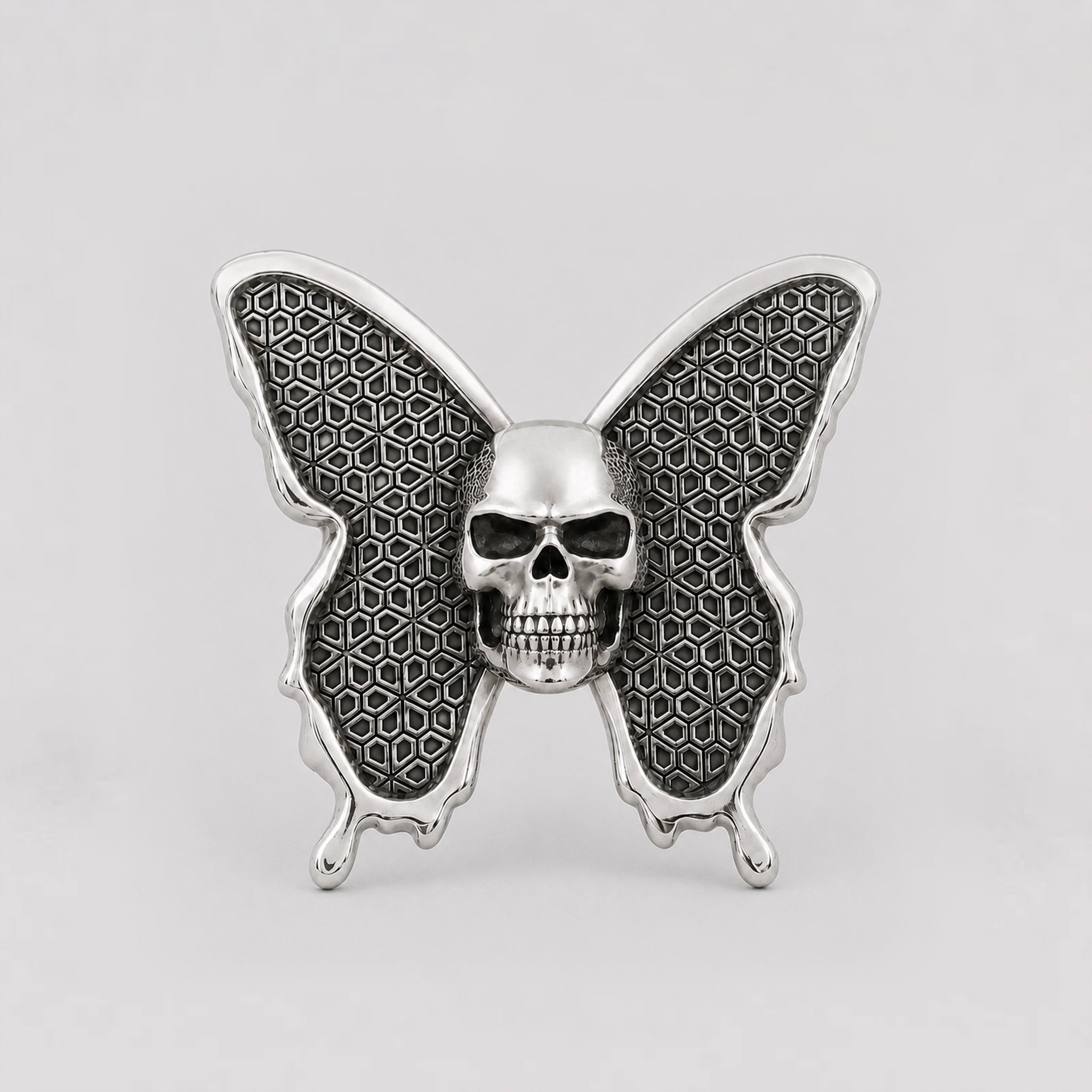 Butterfly Skull Ring | Sterling Silver - BeckonJewel