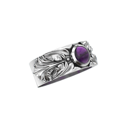 Court Filigree Ring - Amethyst - 925 Silver - BeckonJewel