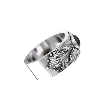 Court Filigree Ring - Amethyst - 925 Silver - BeckonJewel