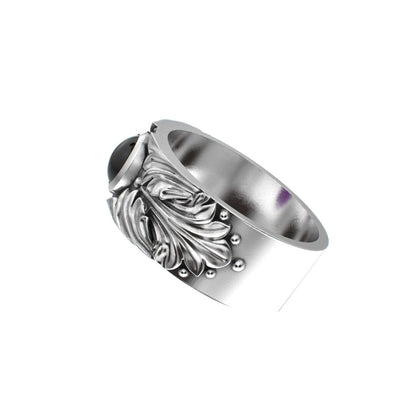 Court Filigree Ring - Amethyst - 925 Silver - BeckonJewel