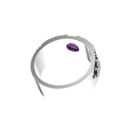 Court Filigree Ring - Amethyst - 925 Silver - BeckonJewel