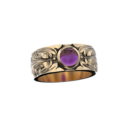 Court Filigree Ring - Amethyst - 9ct Gold - BeckonJewel