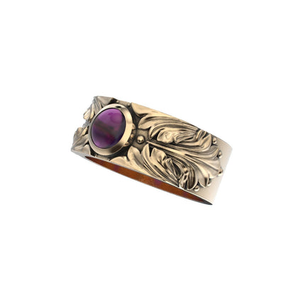 Court Filigree Ring - Amethyst - 9ct Gold - BeckonJewel