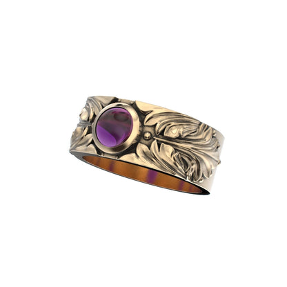 Court Filigree Ring - Amethyst - 9ct Gold - BeckonJewel