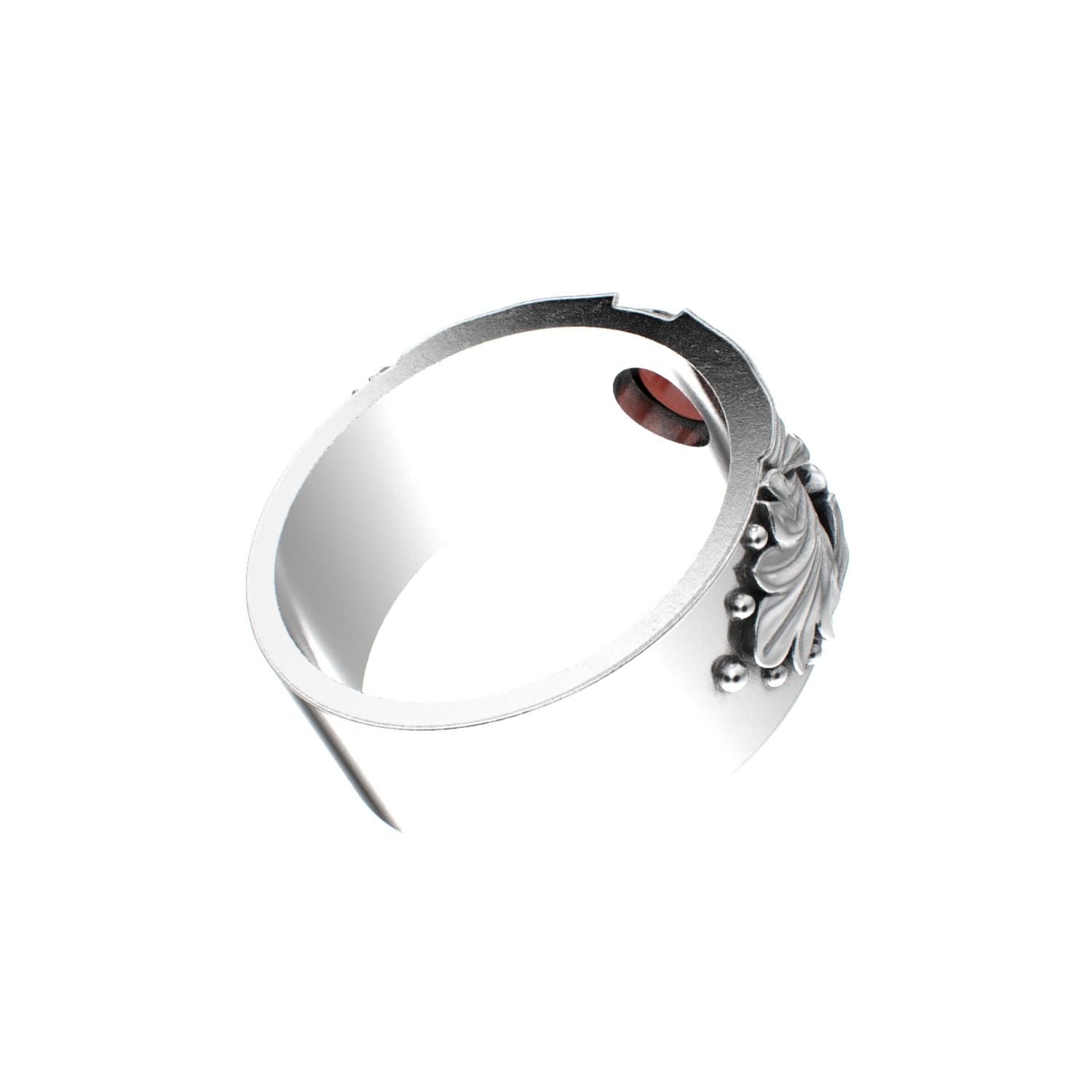 Court Filigree Ring - Garnet - 925 Silver - BeckonJewel