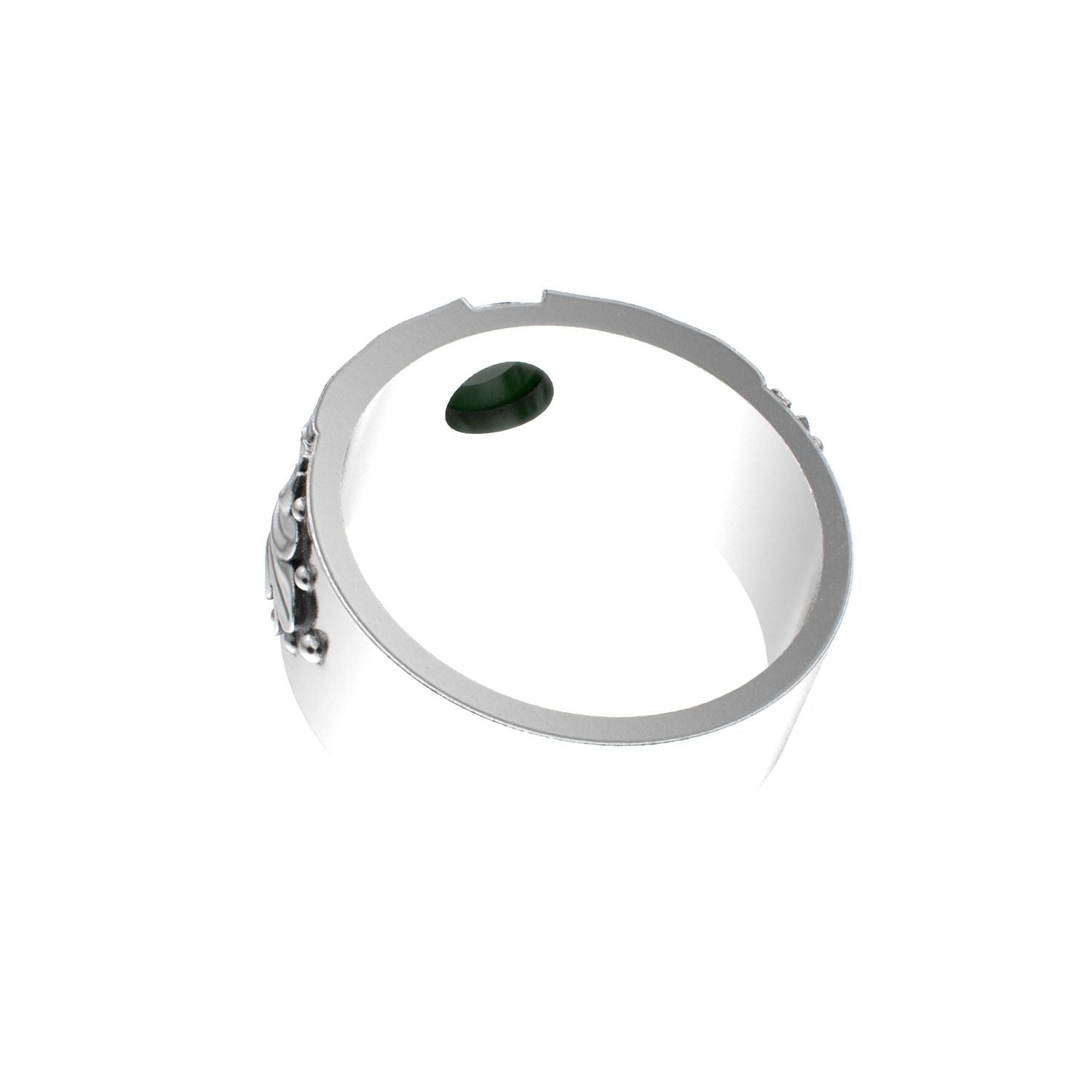 Court Filigree Ring - Jade - 925 Silver - BeckonJewel