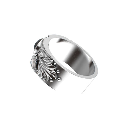 Court Filigree Ring - Onyx - 925 Silver - BeckonJewel