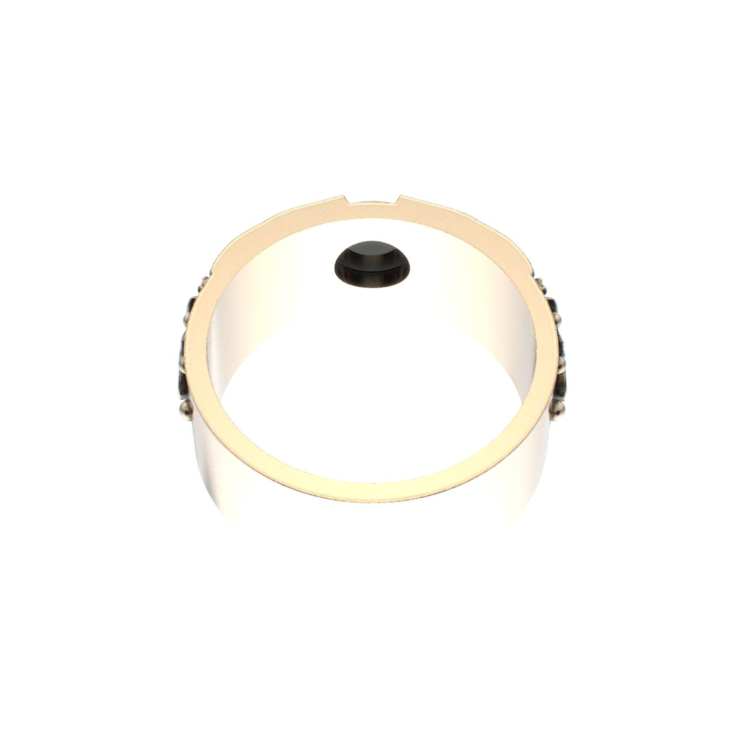 Court Filigree Ring - Onyx - 9ct Gold - BeckonJewel