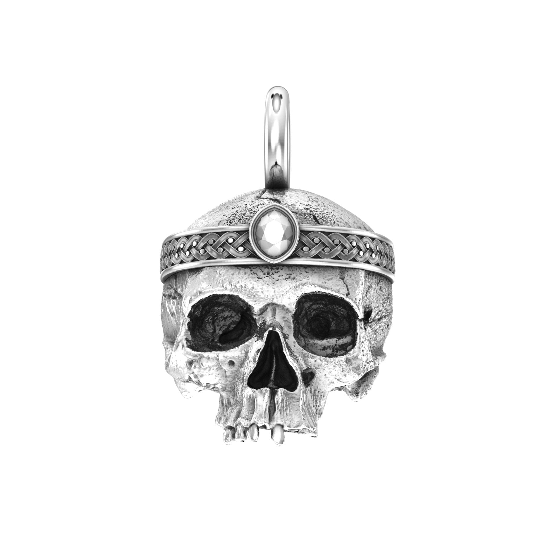 Deity's Doom Skull Pendant | Handcrafted Solid Sterling Silver - BeckonJewel