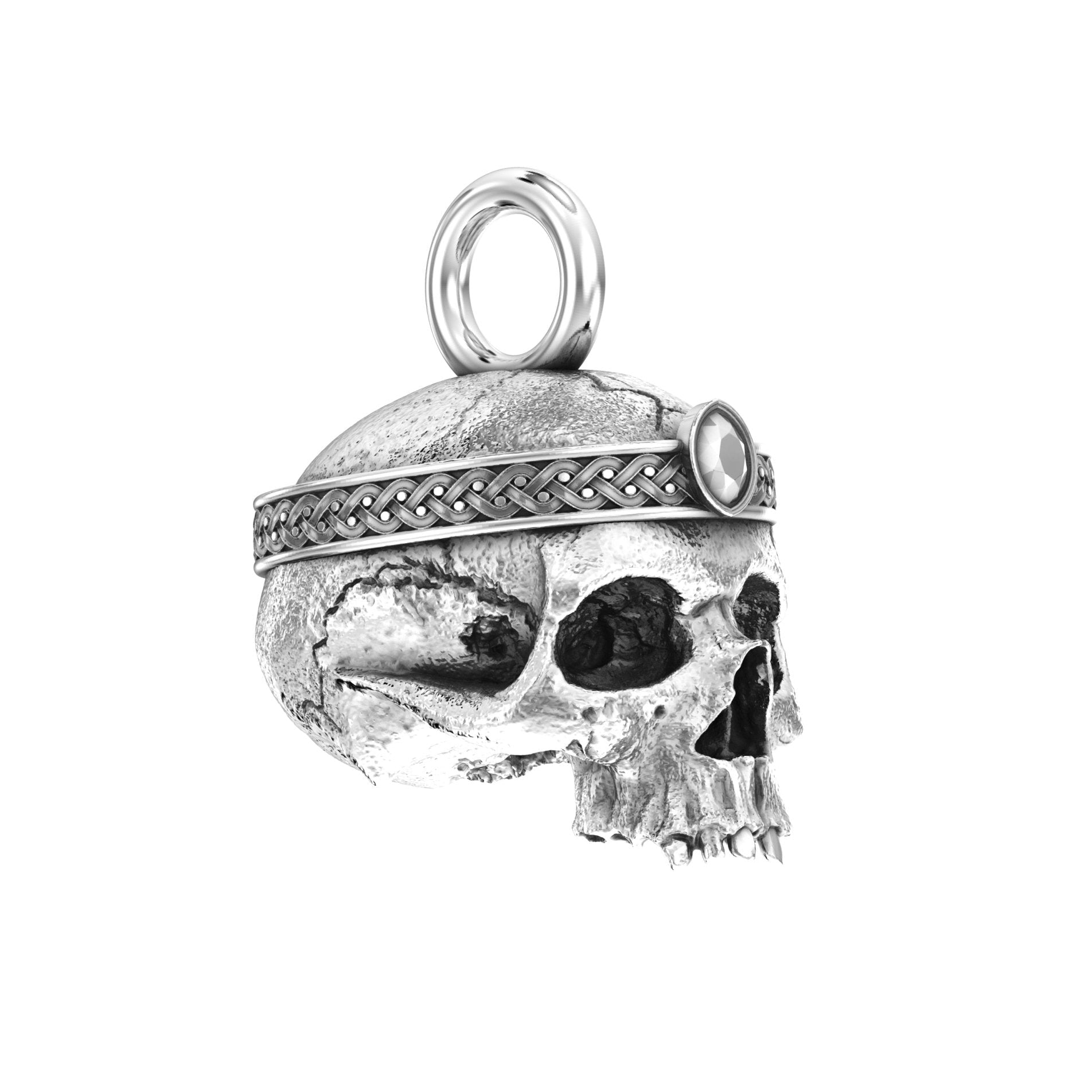 Deity's Doom Skull Pendant | Handcrafted Solid Sterling Silver - BeckonJewel