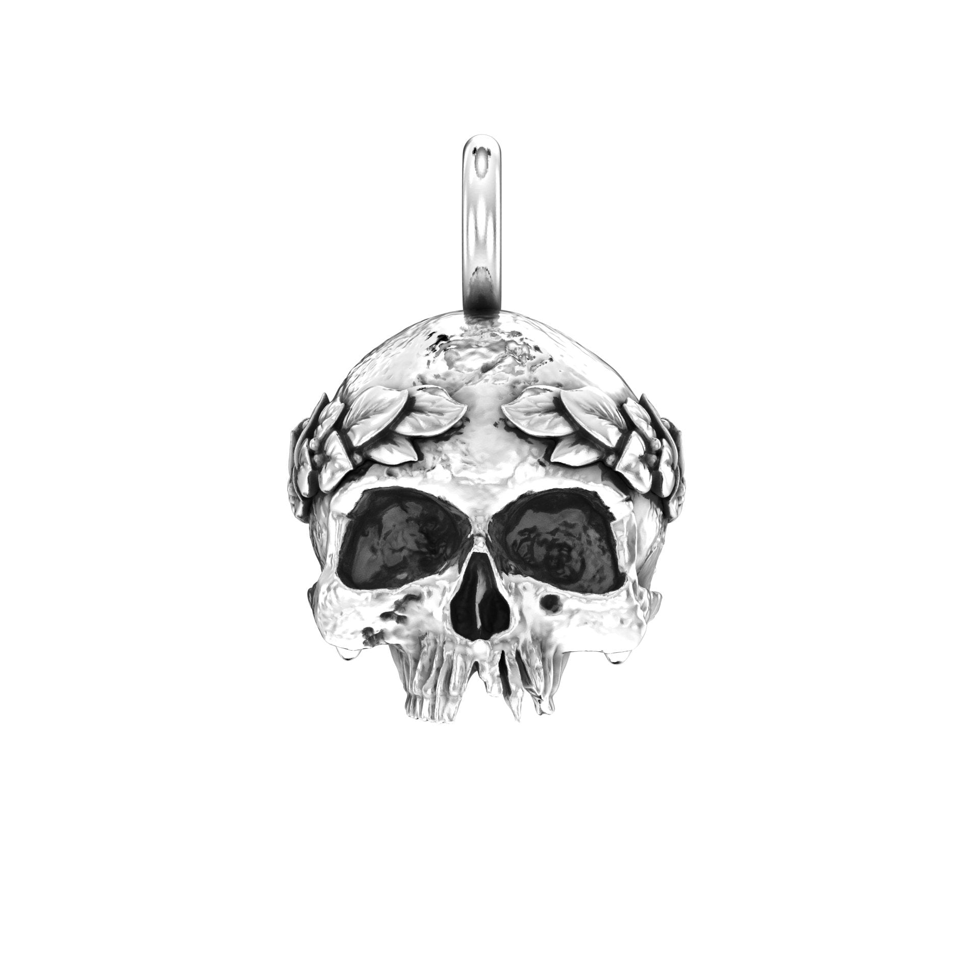 Fallen Empire Skull Pendant | Handcrafted Solid Sterling Silver - BeckonJewel