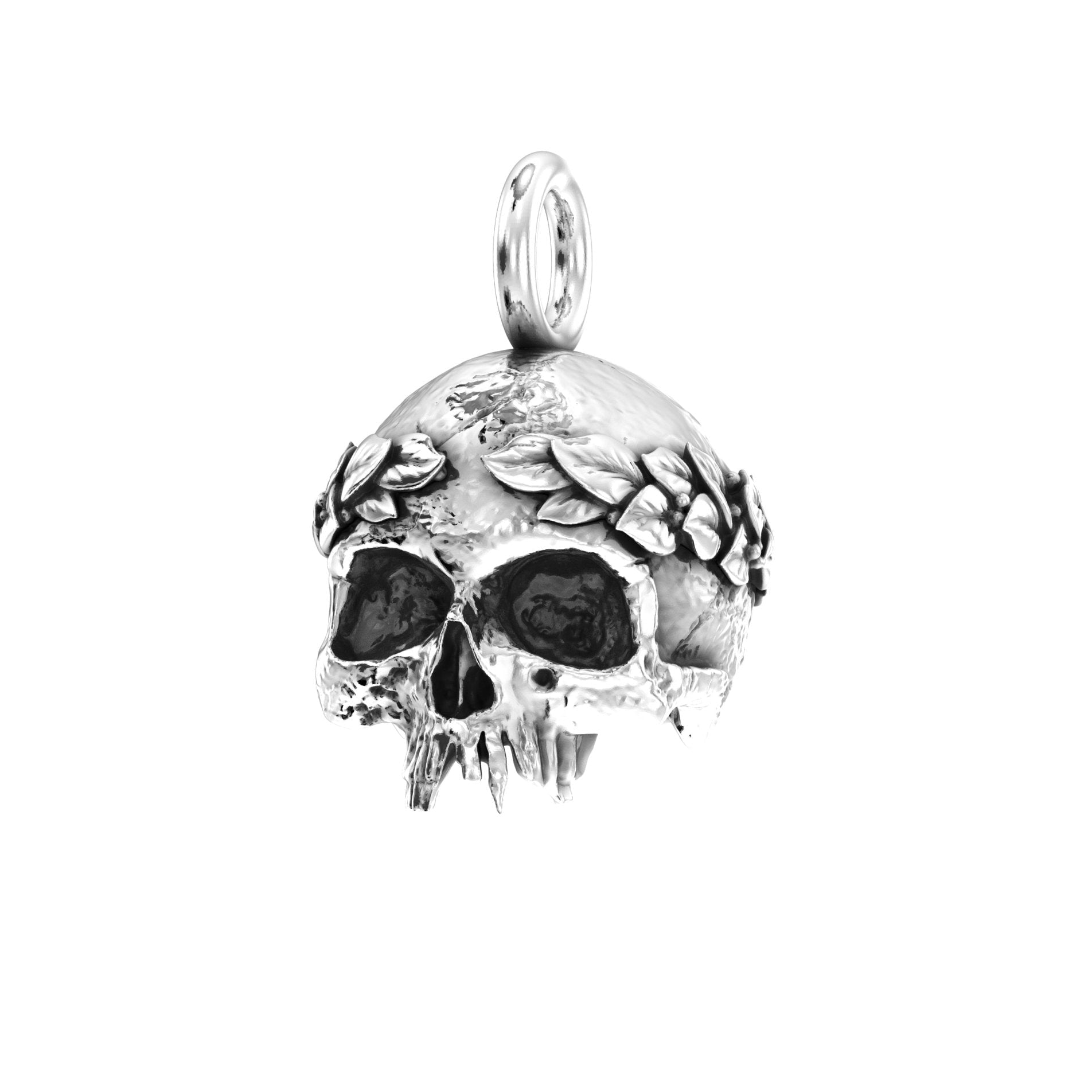 Fallen Empire Skull Pendant | Handcrafted Solid Sterling Silver - BeckonJewel