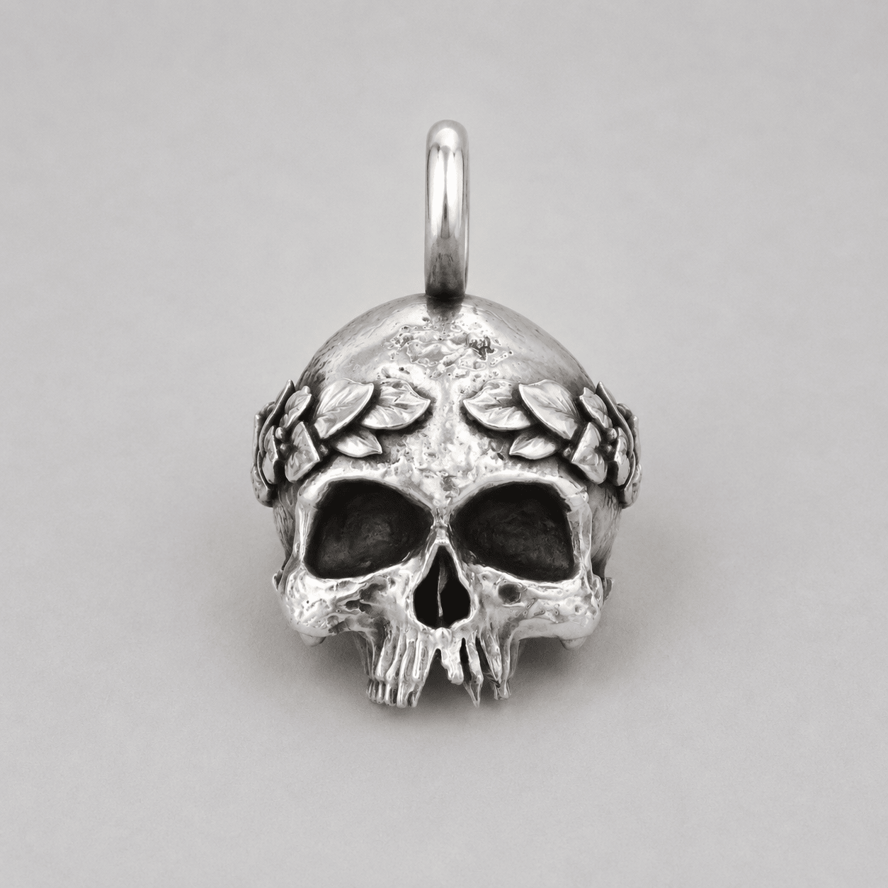 Fallen Empire Skull Pendant | Handcrafted Solid Sterling Silver - BeckonJewel
