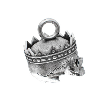 Fallen Kingdom - 925 Silver Crowned Skull Pendant - BeckonJewel