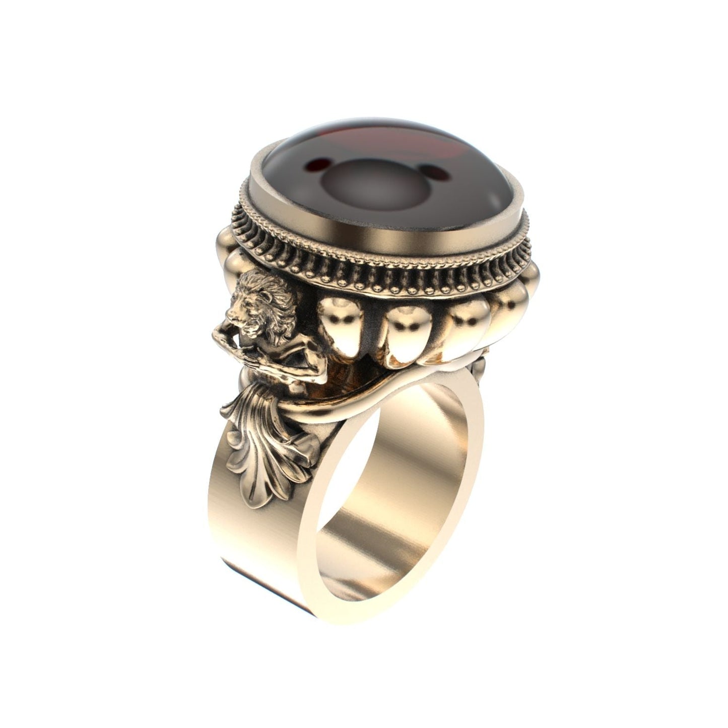 Herculean Ring - Garnet - 9ct Gold