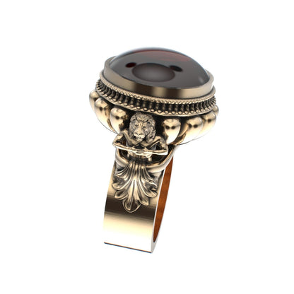 Herculean Ring - Garnet - 9ct Gold