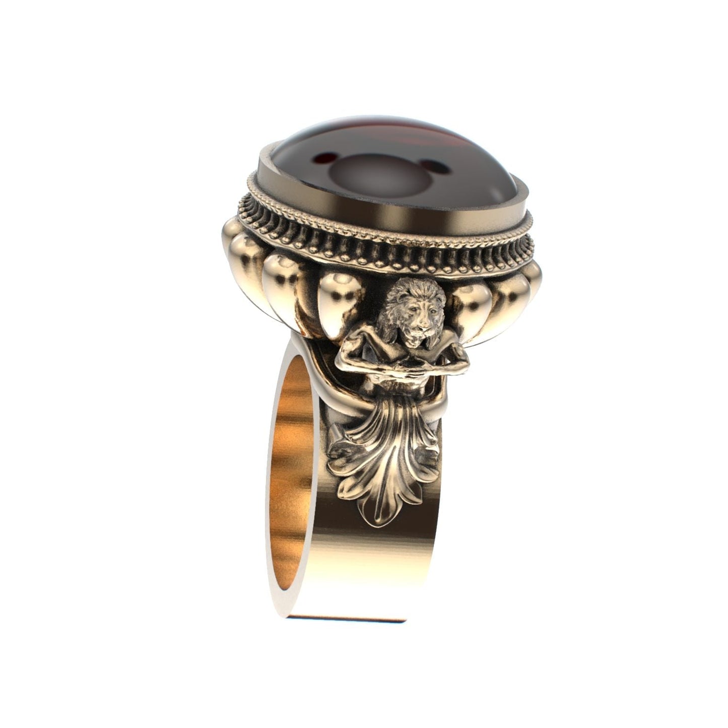 Herculean Ring - Garnet - 9ct Gold