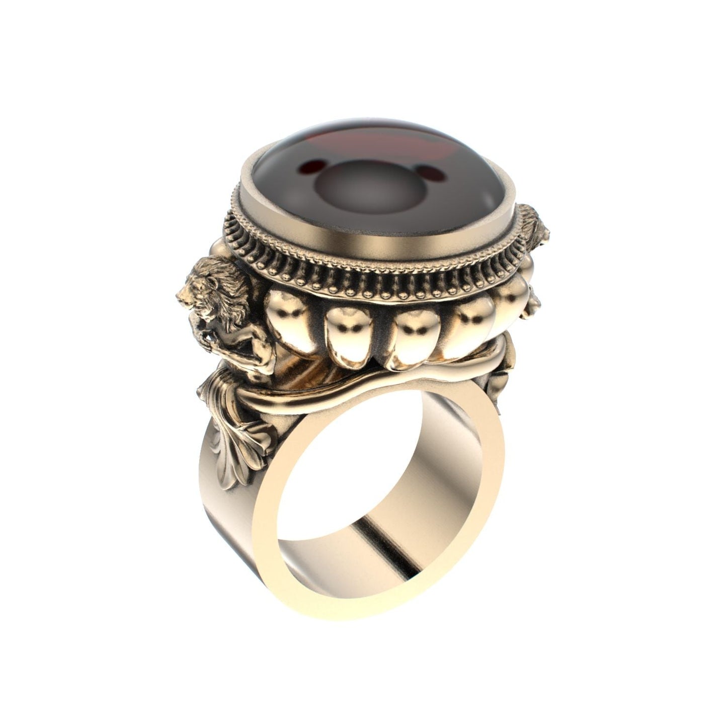 Herculean Ring - Garnet - 9ct Gold