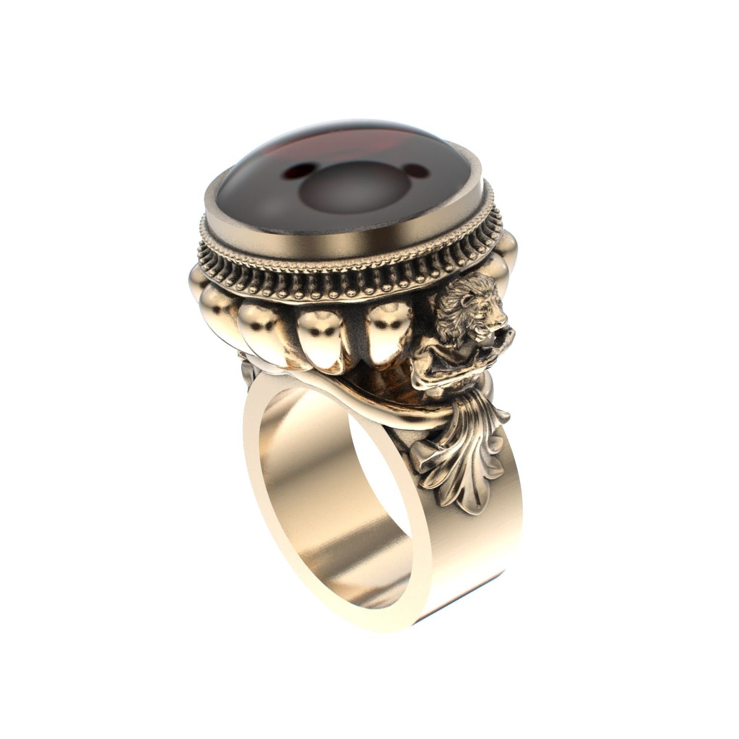 Herculean Ring - Garnet - 9ct Gold - BeckonJewel