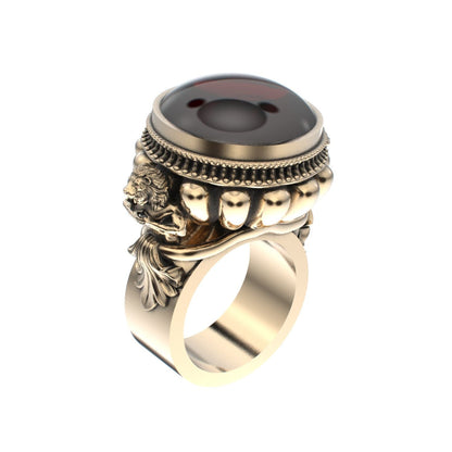 Herculean Ring - Garnet - 9ct Gold