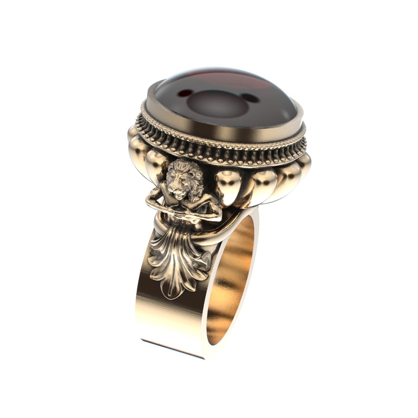 Herculean Ring - Garnet - 9ct Gold