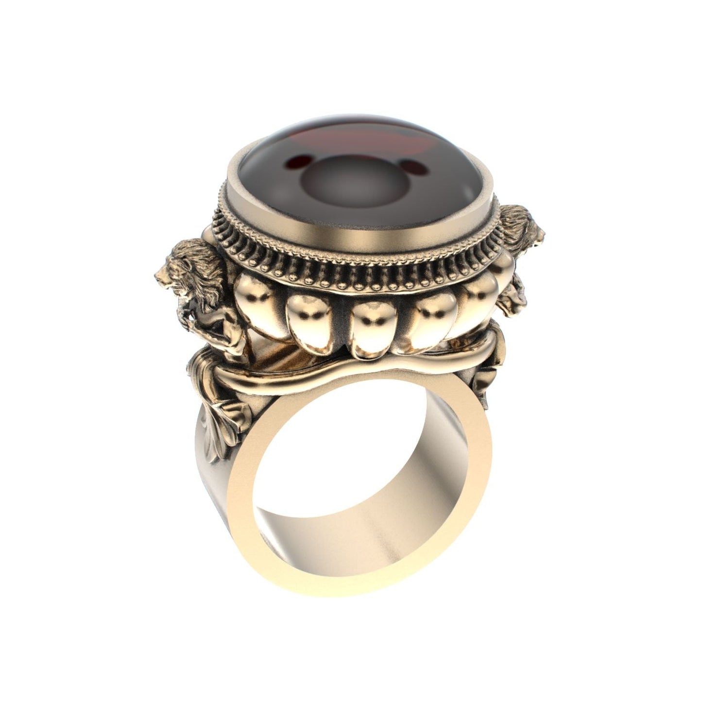 Herculean Ring - Garnet - 9ct Gold