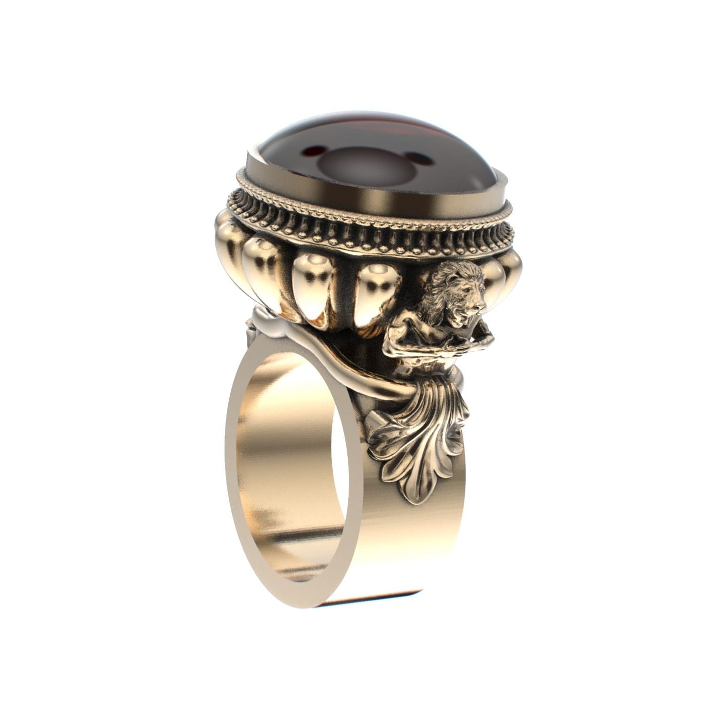 Herculean Ring - Garnet - 9ct Gold