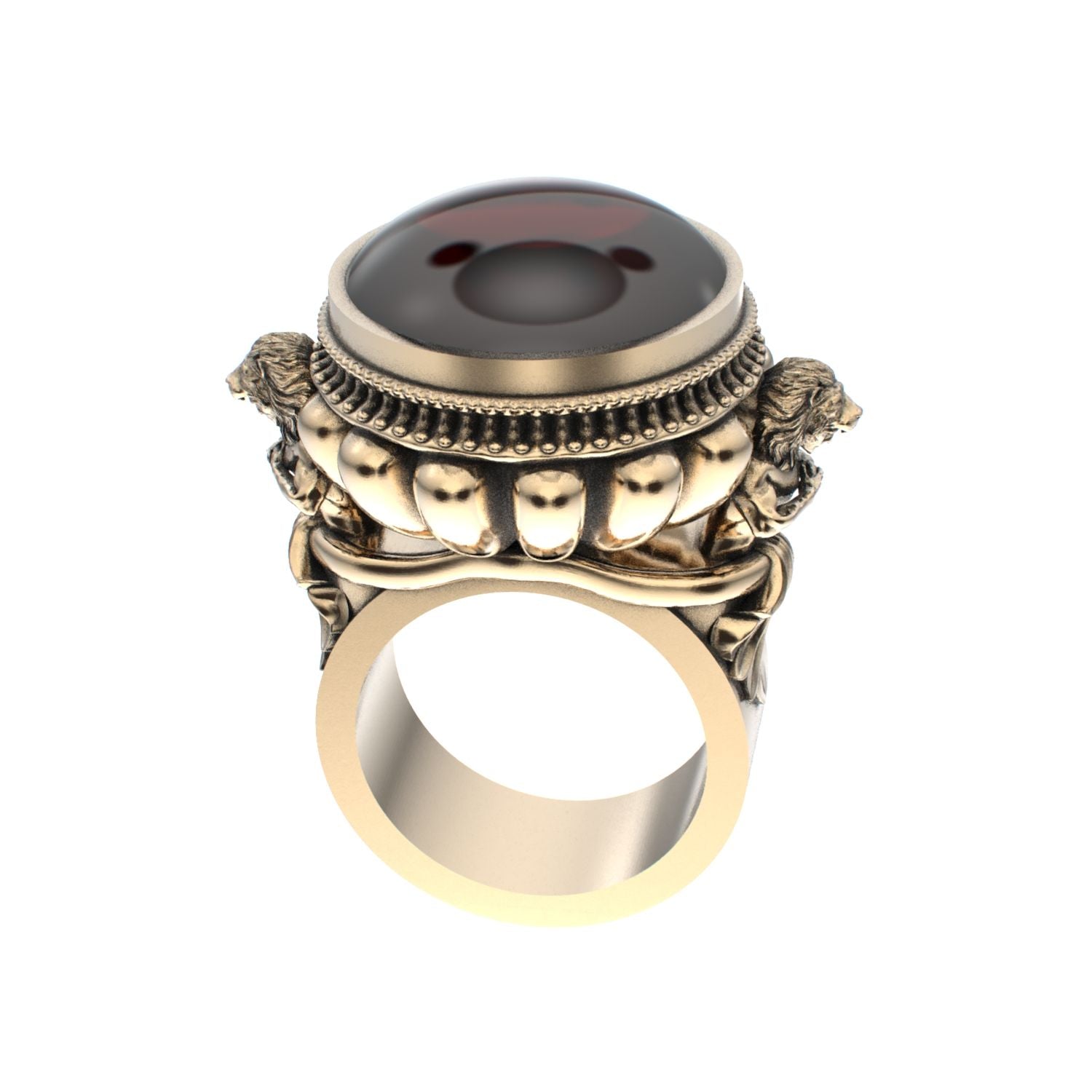 Herculean Ring - Garnet - 9ct Gold - BeckonJewel