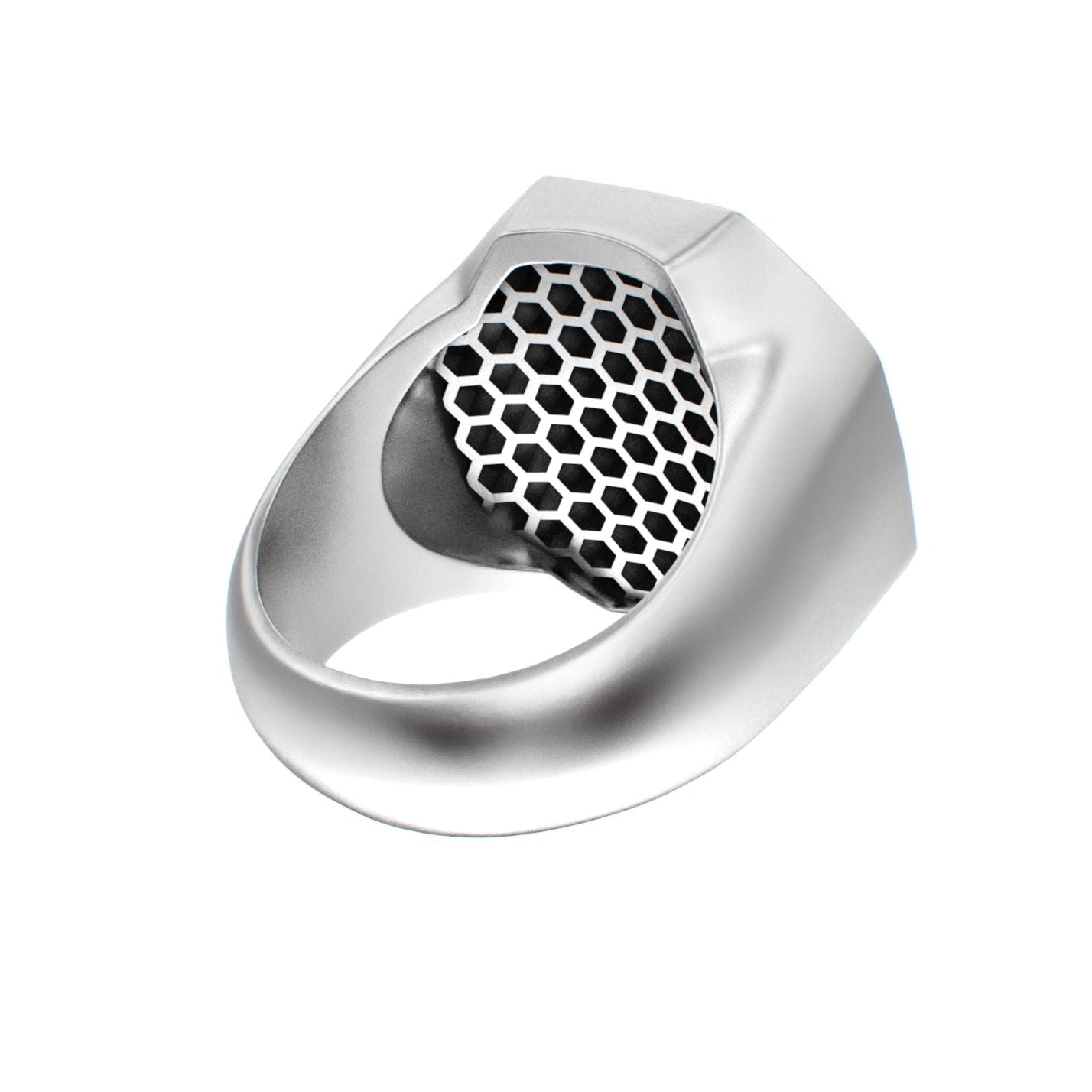 Honeycomb Bee Signet Ring - BeckonJewel