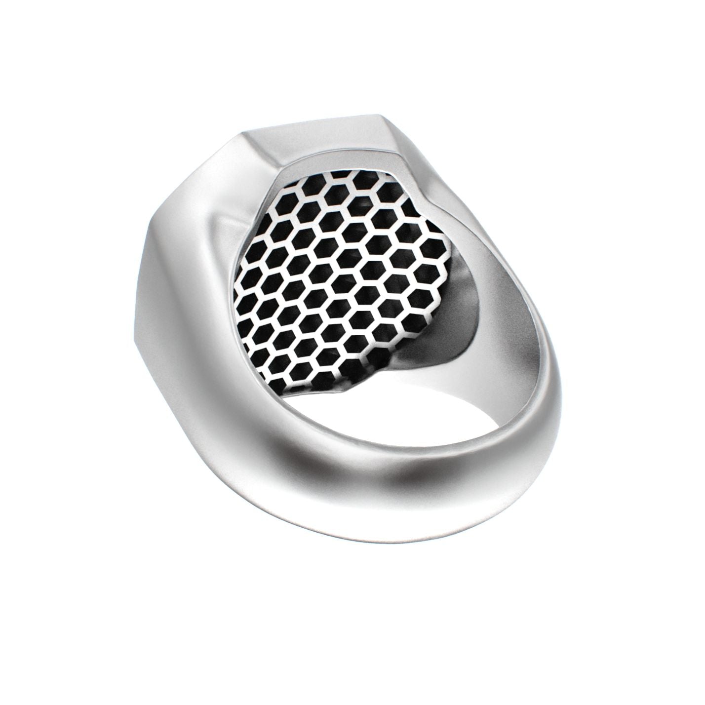 Honeycomb Bee Signet Ring - BeckonJewel