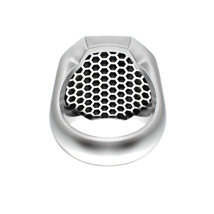 Honeycomb Bee Signet Ring - BeckonJewel