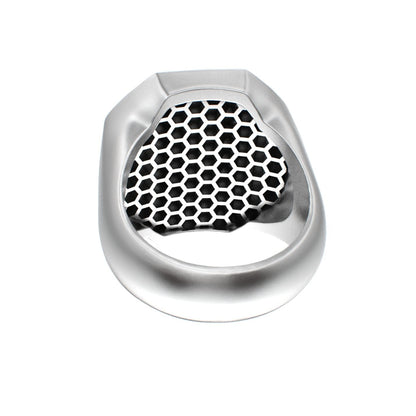 Honeycomb Bee Signet Ring - BeckonJewel