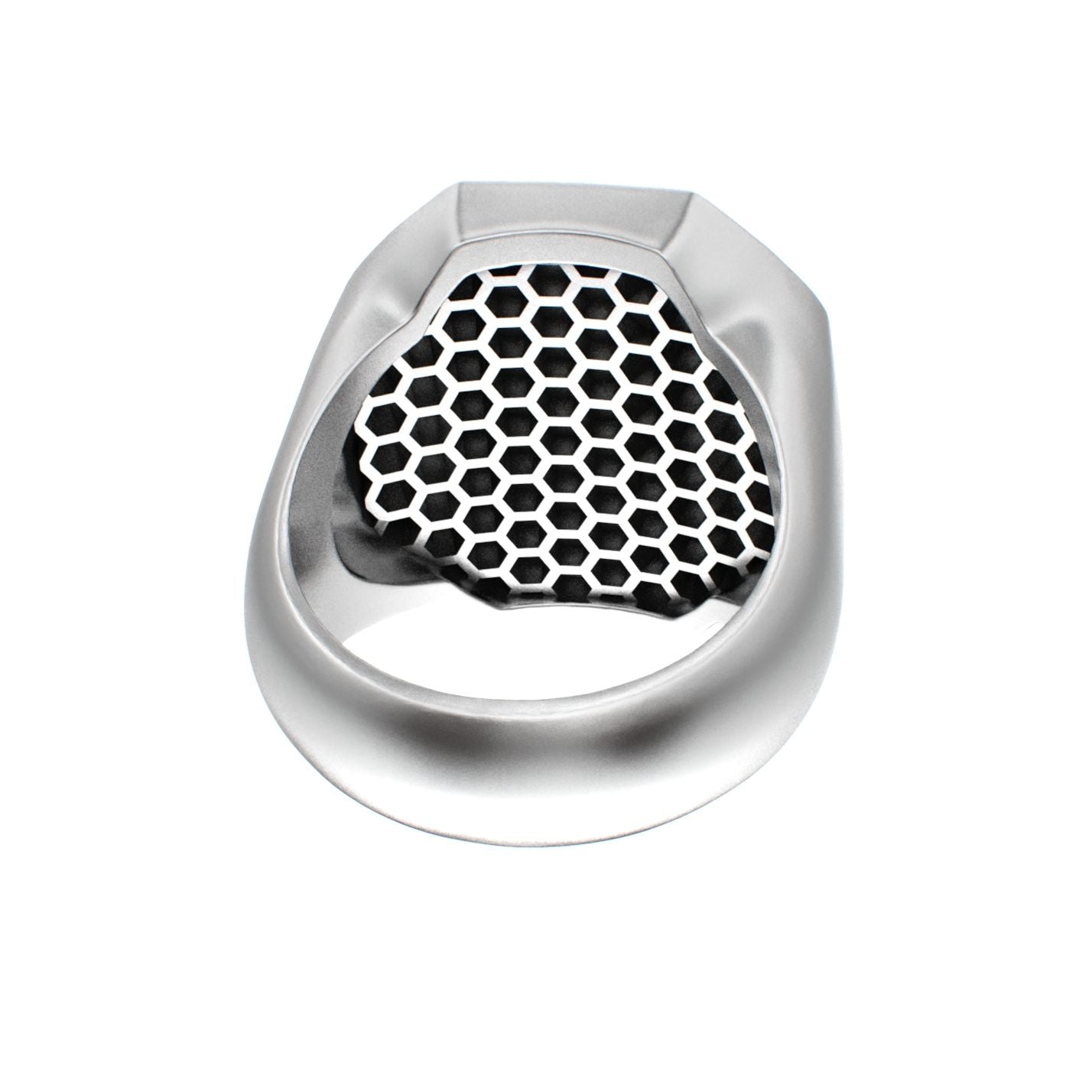 Honeycomb Bee Signet Ring - BeckonJewel