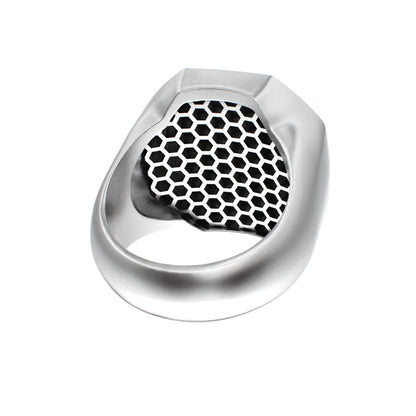 Honeycomb Bee Signet Ring - BeckonJewel