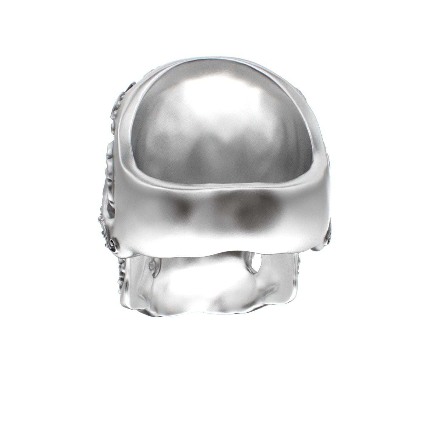 Large Sugar Skull Ring - 925 Silver - BeckonJewel