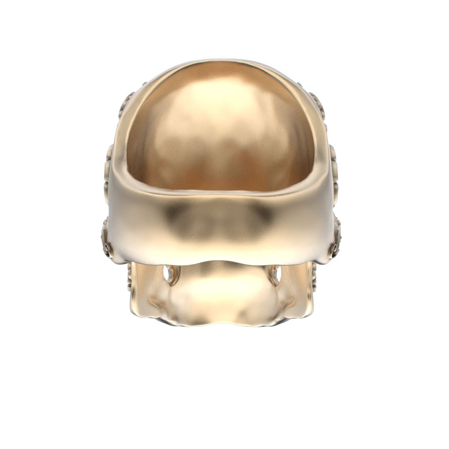 Large Sugar Skull Ring - 9ct Gold