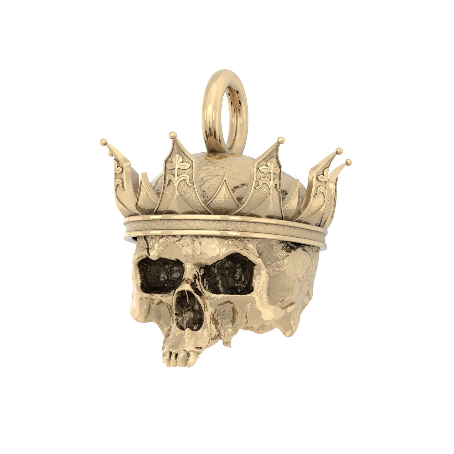 Liege Skull Pendant | Handcrafted Solid 9ct Yellow Gold - BeckonJewel